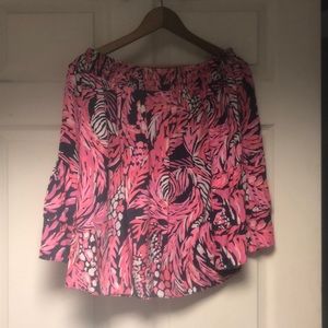 Lilly Pulitzer off the shoulder top